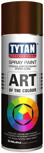Титан Professional Art of the Color краска аэрозольная по ржавчине с молотковым эффектом (400 мл) коричневая RAL 8017