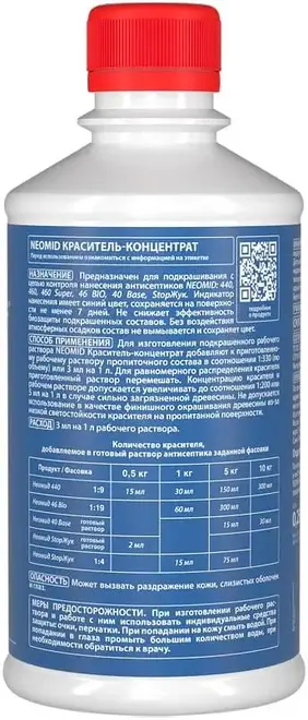 Неомид Professional 007 индикатор нанесения антисептиков (250 г) синий