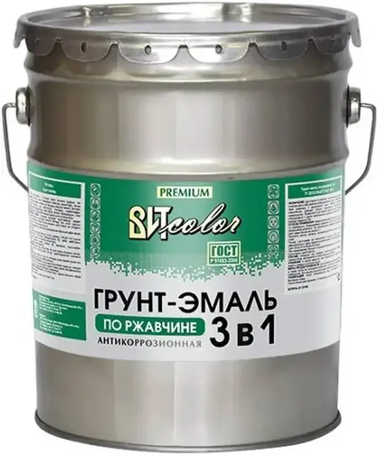 Вит Color грунт-эмаль антикоррозионная по ржавчине 3 в 1 (10 кг) белая