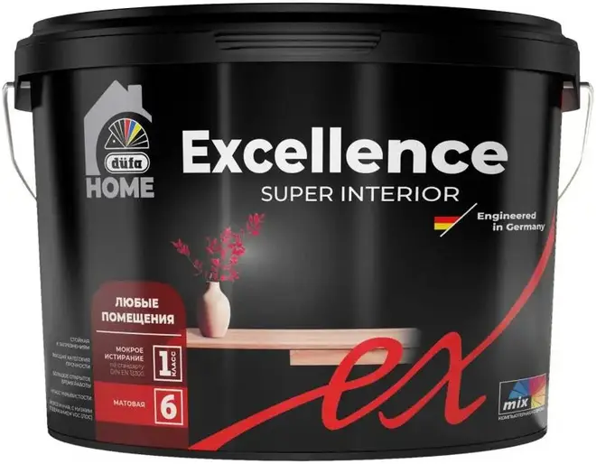 Dufa Home Excellence краска интерьерная для любых помещений (2.5 л) бесцветная