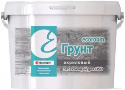Ecoroom грунт акриловый отсекающий для OSB (10 л) белый