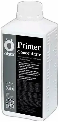 Olsta Primer Concentrate грунт-концентрат для внутренних и наружных работ (900 мл) бесцветный