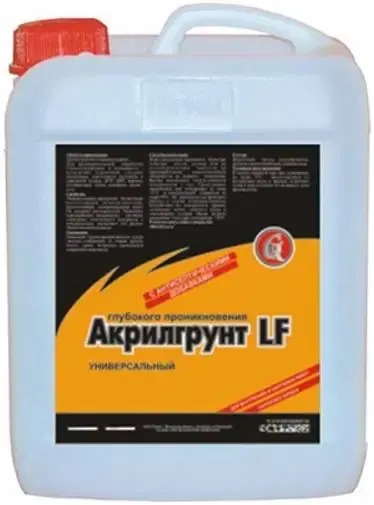 Гермес Акрилгрунт LF грунт универсальный глубокого проникновения (10 л) бесцветная