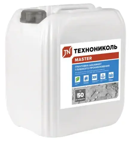 Технониколь Master Aquamast грунтовка глубокого проникновения (5 кг) бесцветный (после высыхания)