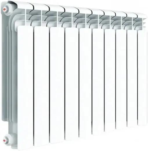 Рифар Alum Ventil радиатор с нижним подключением 500 10 секций (800*565 мм) нижнее левое