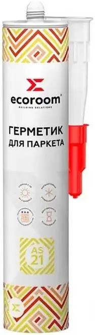 Ecoroom AS-21 герметик акриловый для паркета (310 мл) дуб