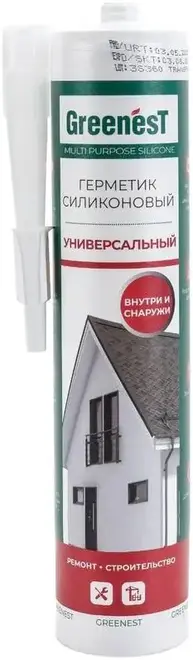 Greenest Универсальный герметик силиконовый (260 мл) бесцветный