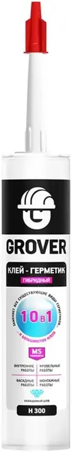 Grover H 300 клей-герметик гибридный многоцелевой 10 в 1 (280 мл) бесцветный