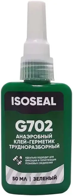 Iso Chemicals Isoseal G702 клей-герметик анаэробный трудноразборный (50 мл)