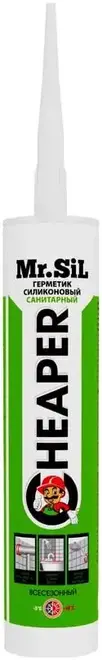 Mr.Sil Cheaper герметик силиконовый санитарный (265 мл) бесцветный