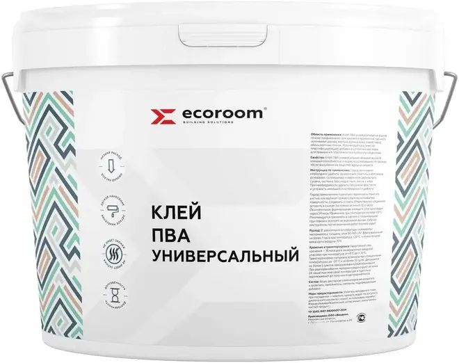 Ecoroom ПВА клей универсальный (10 кг)