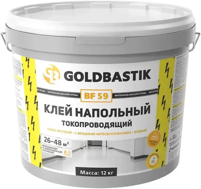 Goldbastik BF 59 клей напольный токопроводящий (12 кг)