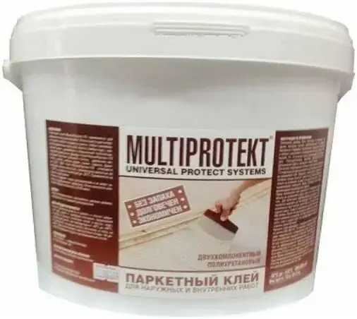 Мультипротект клей паркетный 2-комп полиуретановый (10 кг (компоненты А+В)