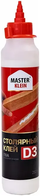 Master Klein ПВА клей столярный D3 на водной основе (250 г)
