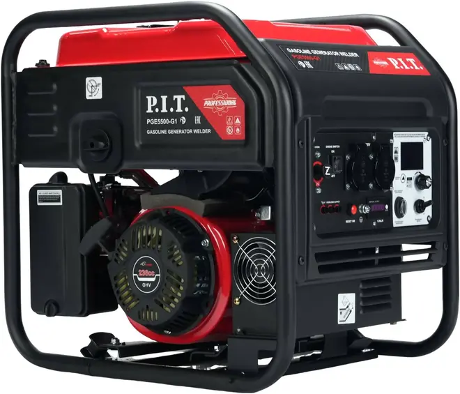P.I.T. PGE5500-G1 генератор бензиновый сварочный (5000/5500 вт)
