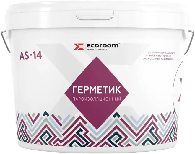 Ecoroom AS-14 Быстросохнущий герметик акриловый пароизоляционный (7 кг)