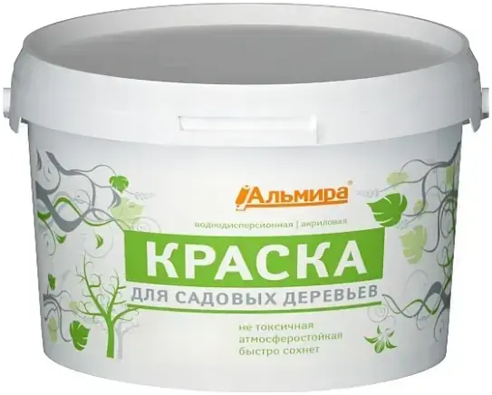 Альмира для Садовых Дереьев краска водно-дисперсионная акриловая (3 кг) белая