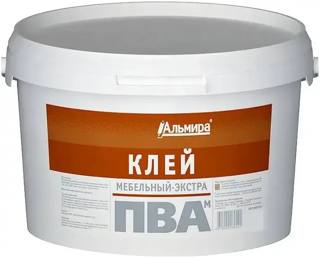 Альмира ПВА Мебельный-Экстра клей (1 кг)