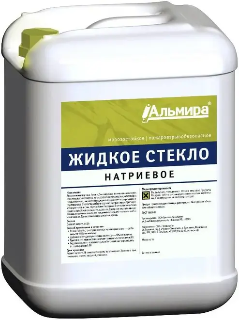 Альмира жидкое стекло натриевое без добавления воды (1.5 кг)