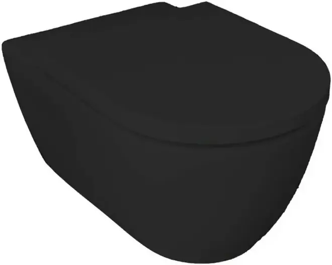 Hatria Fusion Alchemy унитаз подвесной безободковый черный матовый A0Y1CC02