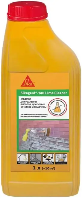 Sika Sikagard-140 Lime Cleaner средство для удаления высолов, цементных остатков и ржавчины (1 л)