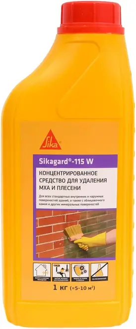 Sika Sikagard-115 W средство концентрированное для удаления мха и плесени (1 кг)