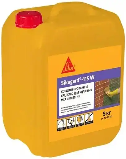Sika Sikagard-115 W средство концентрированное для удаления мха и плесени (5 кг)