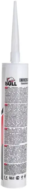 Bull герметик силиконовый универсальный (280 мл) бесцветный