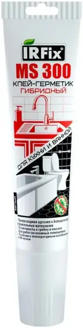 Irfix MS 300 клей-герметик гибридный для кухни и ванной (85 мл)