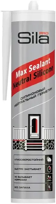 Sila Pro Max Sealant Neutral Silicone силиконовый нейтральный герметик (280 мл) RAL 9002 Турция NE2801_9002