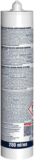 Титан Professional Стоп Плесень герметик силиконовый санитарный нейтральный (280 мл) бесцветный