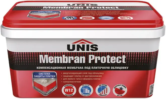 Юнис Membran Protect Red мембрана компенсационная под плиточную облицовку (4 кг)