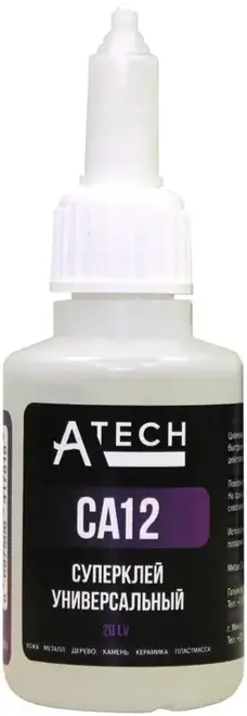 Atech CA12 20 LV суперклей универсальный (50 г)