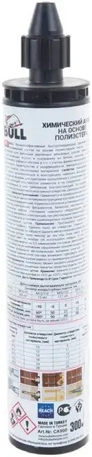 Bull CA900 анкер химический на основе полиэстера (300 мл)