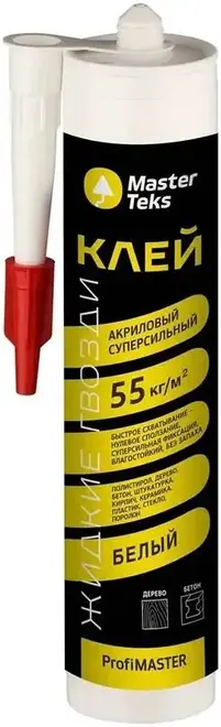 Masterteks Profimaster клей-жидкие гвозди акриловый декоративный (430 г)