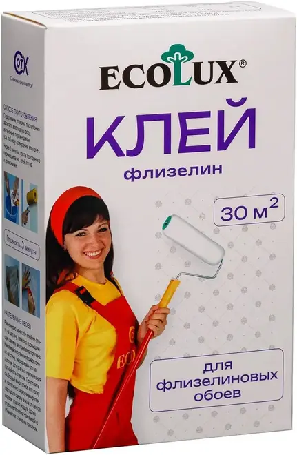 Ecolux Флизелин клей для всех видов флизелиновых обоев (250 г)