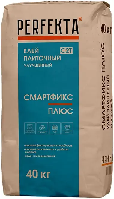 Perfekta Смартфикс Plus клей плиточный улучшенный (40 кг)