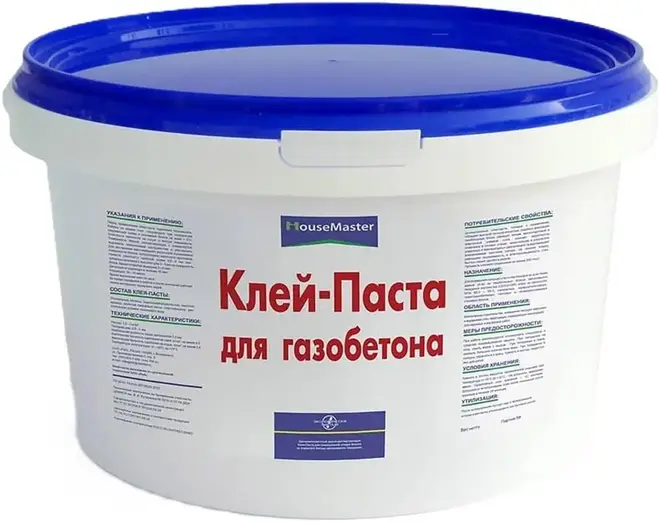 Магия Радуги Housemaster клей-паста для газобетона (15 кг)