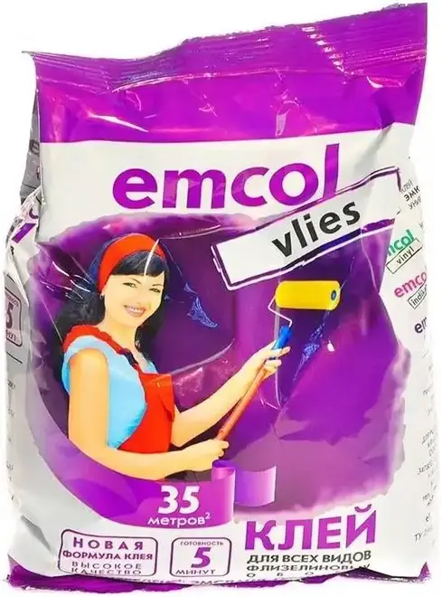 Emcol Vlies клей для всех видов флизелиновых обоев (250 г)