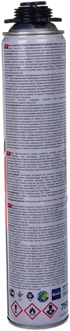 Bull PF600 пена монтажная профессиональная всесезонная (750 мл/600 г)