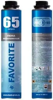 Фаворит Premium 65 Winter пена монтажная профессиональная (870 мл)