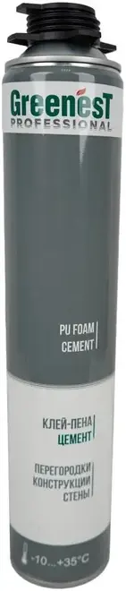 Greenest Professional Цемент клей-пена монтажный (850 мл)