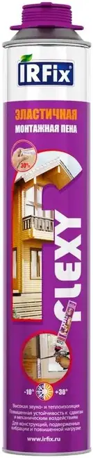 Irfix Flexy пена монтажная профессиональная эластичная (800 мл)