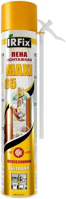Irfix 65 Maxi пена монтажная бытовая (820 мл)