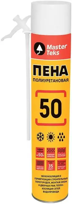 Masterteks 50 пена полиуретановая бытовая (670 мл Турция)