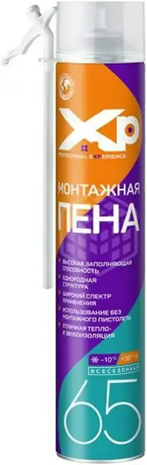 XP 65 пена монтажная бытовая всесезонная (750 мл)