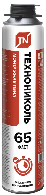 Технониколь 65 Fast пена монтажная всесезонная (1000 мл)