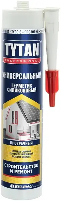 Титан Professional герметик силиконовый универсальный для отделочных работ (280 мл) бесцветный