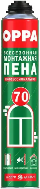 Oppa 70 пена монтажная профессиональная всесезонная (875 мл)