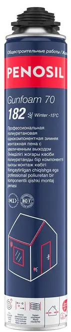 Penosil Gunfoam 70 182 Winter пена монтажная профессиональная с увеличенным выходом (850 мл)